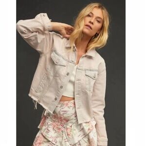 MOTHER The Cut Drifter Denim Jacket - MEDIUM